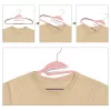 SONGMICS Premium Műanyag Vállfa Szett Csúszásgátló S-nyílással Rózsaszín-Szürke 50 db