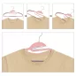   SONGMICS Premium Műanyag Vállfa Szett Csúszásgátló S-nyílással Rózsaszín-Szürke 50 db