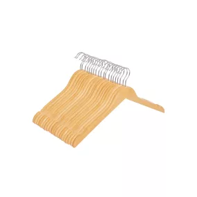 SONGMICS Prémium Juharfa Vállas Vállakasztó Természetes