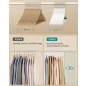   SONGMICS vékony fa ruhavállfa 30 db-os szett nyírvány felhőfehér 360° forgó akasztóval