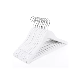 SONGMICS Gyermek Juharfa Vállfa Szett Fehér 35 cm 20 db-os