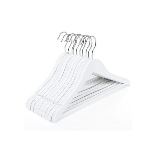 SONGMICS Gyermek Juharfa Vállfa Szett Fehér 35 cm 20 db-os