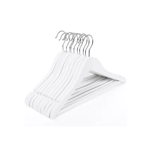SONGMICS Gyermek Juharfa Vállfa Szett Fehér 35 cm 20 db-os
