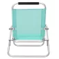 SONGMICS Állítható Strandszék Alumínium Vázzal Zöld