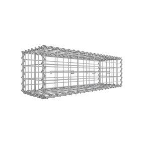   SONGMICS Gabion Kerti Kosár Horganyzott Acél 100 x 30 x 30 cm Ezüst