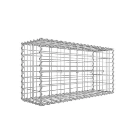   SONGMICS Gabion Kerti Kosár Horganyzott Acél 100x50x30 cm Ezüst