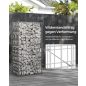   SONGMICS Gabion Kerti Kosár Horganyzott Acél 100x50x30 cm Ezüst