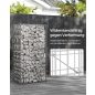   SONGMICS Gabion Kerti Kosár Horganyzott Acél 100x50x30 cm Ezüst