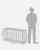 SONGMICS Gabion Kerti Kosár Horganyzott Acél 100x50x30 cm Ezüst