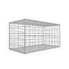 SONGMICS GGB155 Gabion Kőkosár Horganyzott Acélból 100 x 50 x 50 cm Ezüst