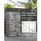 SONGMICS GGB155 Gabion Kőkosár Horganyzott Acélból 100 x 50 x 50 cm Ezüst