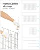 SONGMICS GGB155 Gabion Kőkosár Horganyzott Acélból 100 x 50 x 50 cm Ezüst