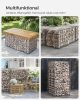SONGMICS GGB155 Gabion Kőkosár Horganyzott Acélból 100 x 50 x 50 cm Ezüst