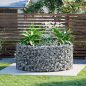 SONGMICS Kerti Kör Alakú Gabion Virágtartó Horganyzott Acélból 90 x 40 cm