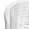 SONGMICS Kerti Kör Alakú Gabion Virágtartó Horganyzott Acélból 90 x 40 cm