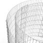 SONGMICS Kerti Kör Alakú Gabion Virágtartó Horganyzott Acélból 90 x 40 cm