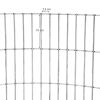 SONGMICS Kerti Kör Alakú Gabion Virágtartó Horganyzott Acélból 90 x 40 cm