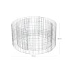 SONGMICS Kerti Kör Alakú Gabion Virágtartó Horganyzott Acélból 90 x 40 cm