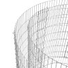 SONGMICS Kerti Henger Gabion Kőkosár Horganyzott Acél Virágágyás 90 x 80 cm