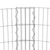 SONGMICS Kerti Henger Gabion Kőkosár Horganyzott Acél Virágágyás 90 x 80 cm