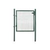 SONGMICS Horganyzott Acél Kerti Kapu Zöld Zárható 87 x 100 cm