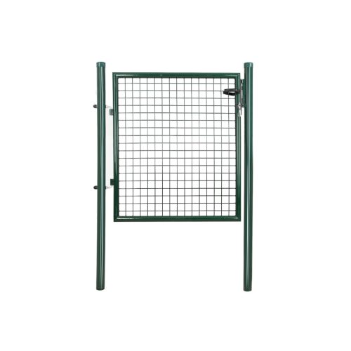 SONGMICS Horganyzott Acél Kerti Kapu Zöld Zárható 87 x 100 cm