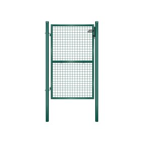   SONGMICS Horganyzott Acél Kerti Kapu Zöld Zárható 87 x 150 cm