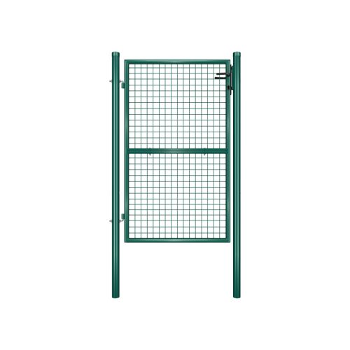 SONGMICS Horganyzott Acél Kerti Kapu Zöld Zárható 87 x 150 cm