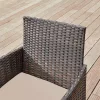 SONGMICS GGF004K05 Kerti Bútor Szett PE Polyrattan Barna-Taupe