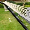 SONGMICS Hordozható Függőágy Állvánnyal Szürke 210 cm