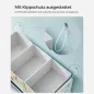   SONGMICS GKR034W01 Gyerekszobai Játéktároló Polc MDF Fehér Űrmotívumos 7 Tárolódobozzal