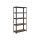 SONGMICS Ipari Polcrendszer Rusztikus MDF Polcokkal Fekete-Barna 150 cm