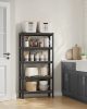 SONGMICS Ipari Polcrendszer Rusztikus MDF Polcokkal Fekete-Barna 150 cm
