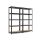 SONGMICS Nagy Teherbírású Acél Polcrendszer Szett Fekete 875 kg