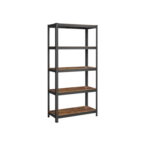 SONGMICS GLR040B11 ipari stílusú állvány forgácslap rusztikus barna és fekete 875 kg teherbírás