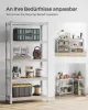 SONGMICS 5 szintes acél tárolópolc MDF polclapokkal ezüst 40 x 90 x 180 cm szerszám nélküli összeszerelés