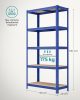 SONGMICS Nagy Teherbírású Acél Polcrendszer Kék 875 kg