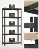 SONGMICS Nagy Teherbírású Acél Polcrendszer Szett Fekete