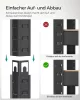 SONGMICS nehézteherbírású polcrendszer 2 db-os szett acél MDF fekete 520 kg teherbírás állítható polcokkal