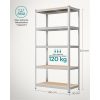 SONGMICS 5-Szintes Ipari Tárolóállvány Szett Acél Ezüst
