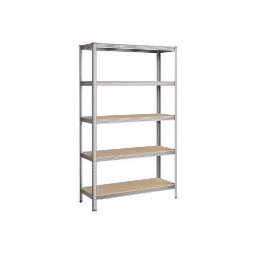 SONGMICS Nagy Teherbírású Acél Polcrendszer Ezüst 875 kg