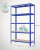 SONGMICS Nagy Teherbírású Acél Polcrendszer Kék 875 kg
