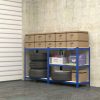 SONGMICS Nagy Teherbírású Acél Polcrendszer Kék 650 kg