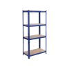 SONGMICS Nagy Teherbírású Acél Polcrendszer Kék 160x80x40 cm