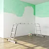 SONGMICS GLT36M Többfunkciós Alumínium Létra 3,5m 12 Fokos Csuklós Rendszerrel