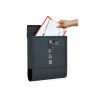SONGMICS Modern Fali Postaláda Újságtartóval Antracitszürke