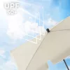 SONGMICS Téglalap Alakú Erkélynapernyő UPF50+ Bézs