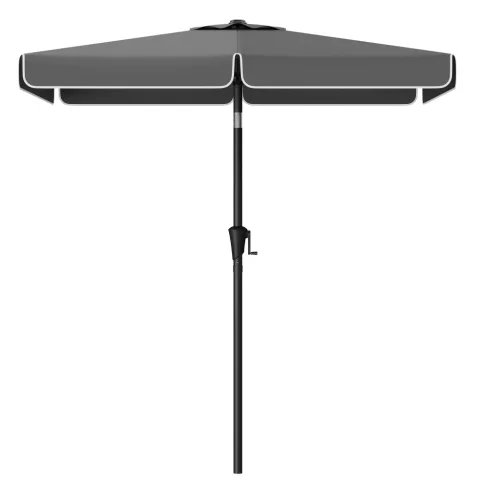 SONGMICS 2 x 1,5 m téglalap alakú napernyő UPF 50+ UV védelemmel, 30° dönthető, szürke