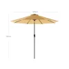 SONGMICS 290 cm Dönthető Kerti Napernyő UPF 50+ Védelem Bézs