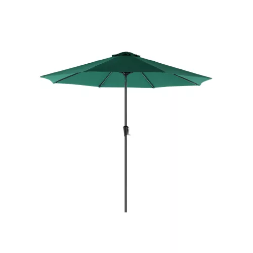 SONGMICS 290 cm Kerti Napernyő UPF 50+ Zöld Dönthető Árnyékoló